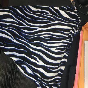 Zebra print high waisted bikini bottom